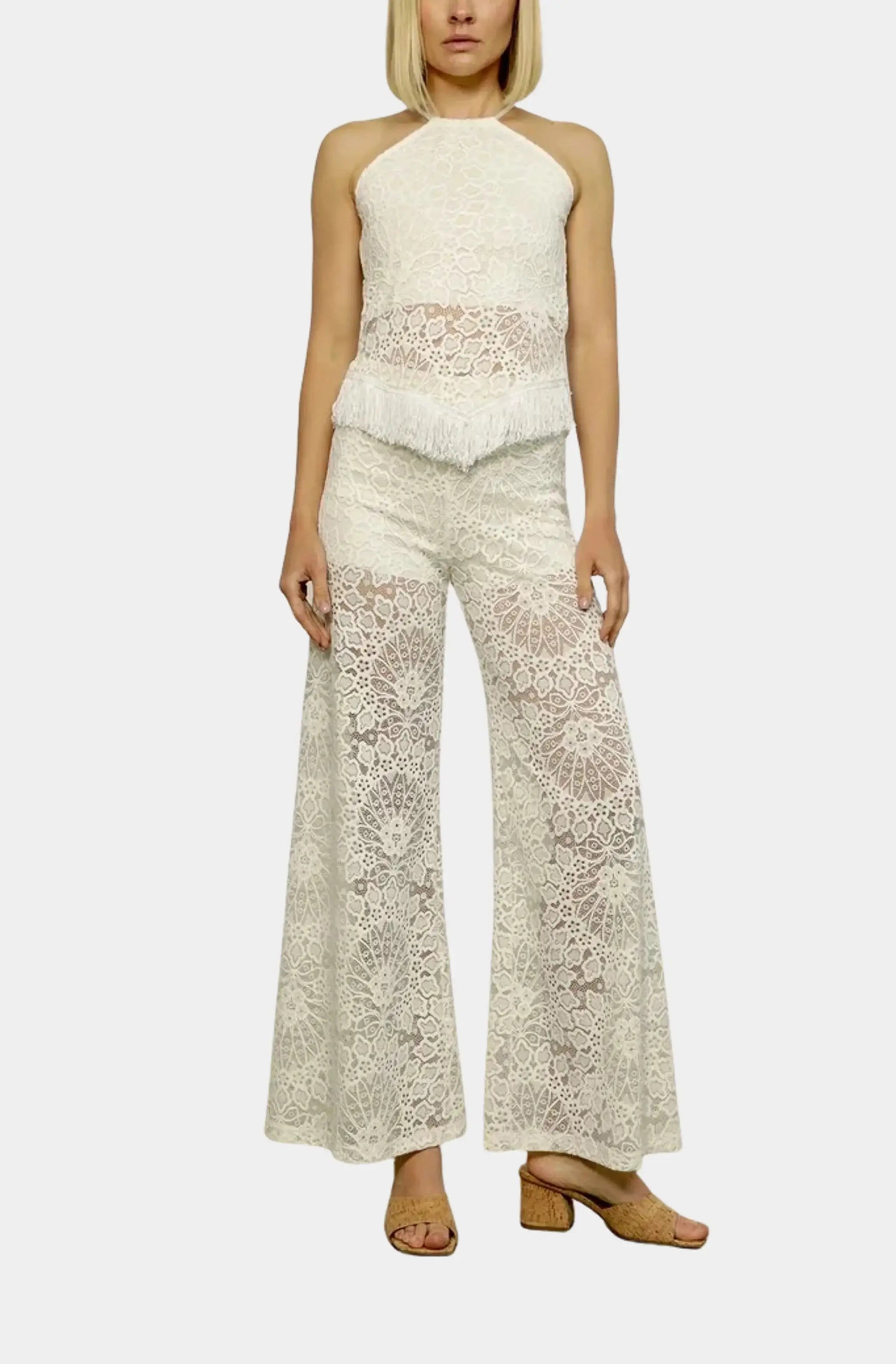 Weekend Offers That Please Weekend Offers That Please Lotus Lace Palazzo Pant