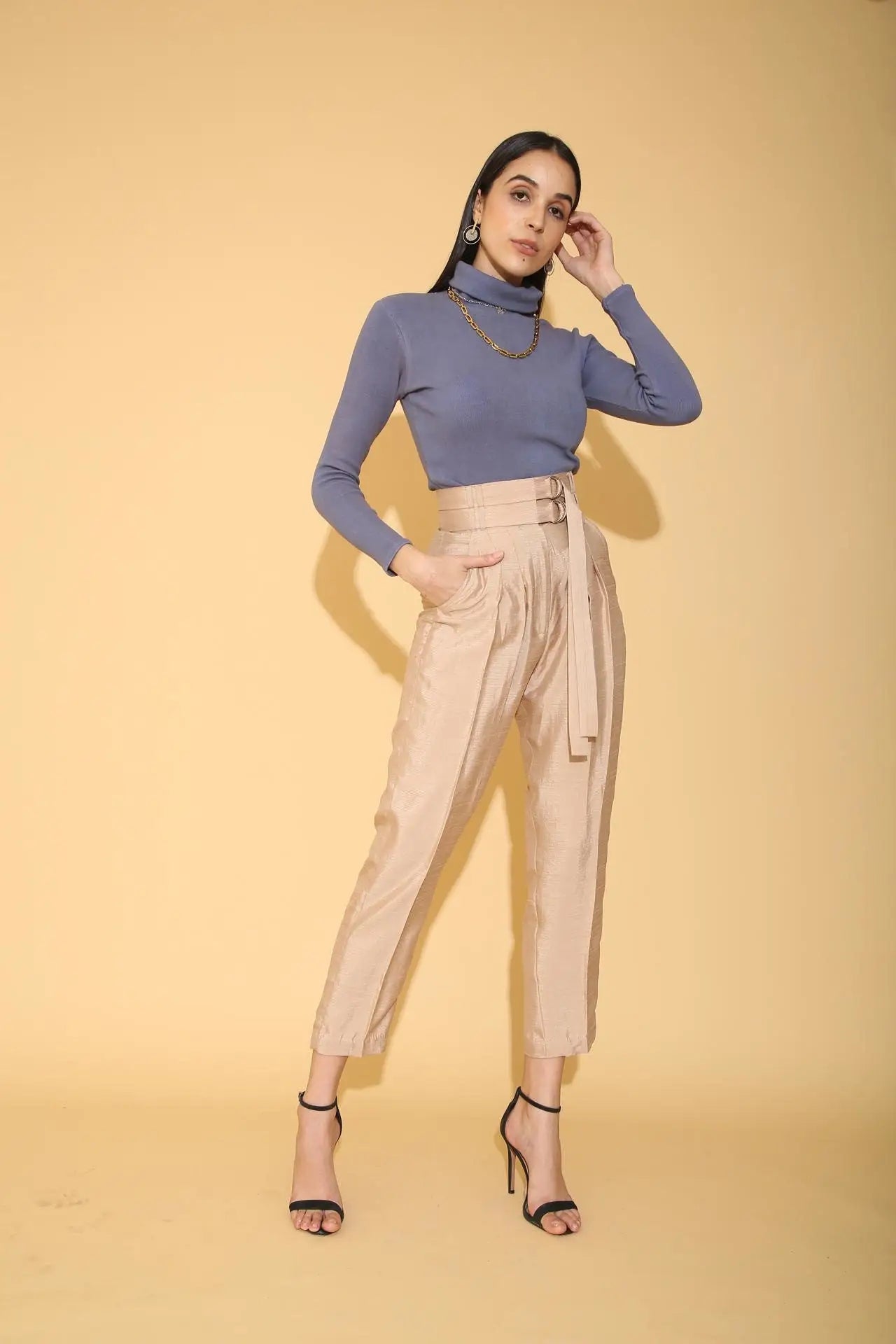 Can't Beat Can't Beat Double Belted Pencil Pants