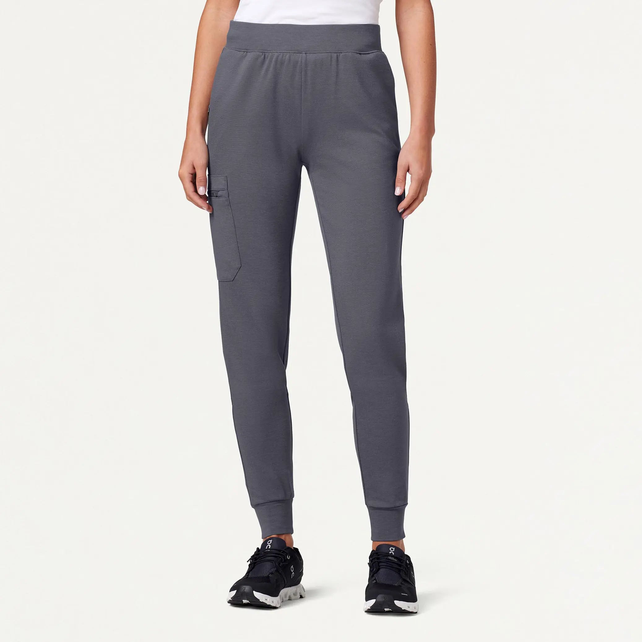 Best Bargains Best Bargains Jaanuu Women's Rubi Slim ULTRAsoft Scrub Jogger - Heather Gray