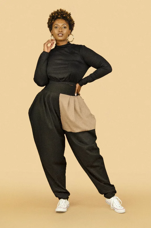 Holiday Sale Holiday Sale Color Block Neutral Slouch Joggers