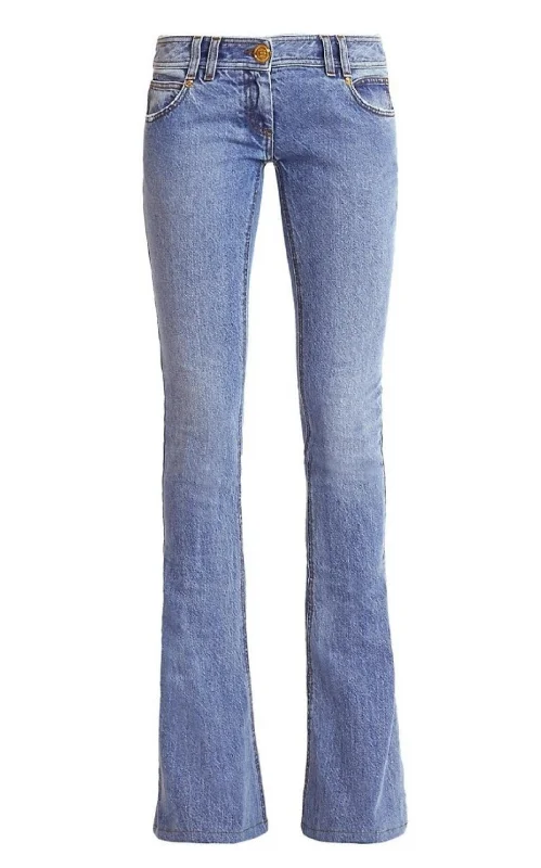 Referral Discount Referral Discount Monogram Low-Rise Bootcut Jeans