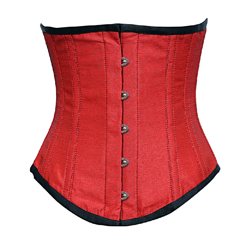 Antinkson Red Dupion Underbust Corset