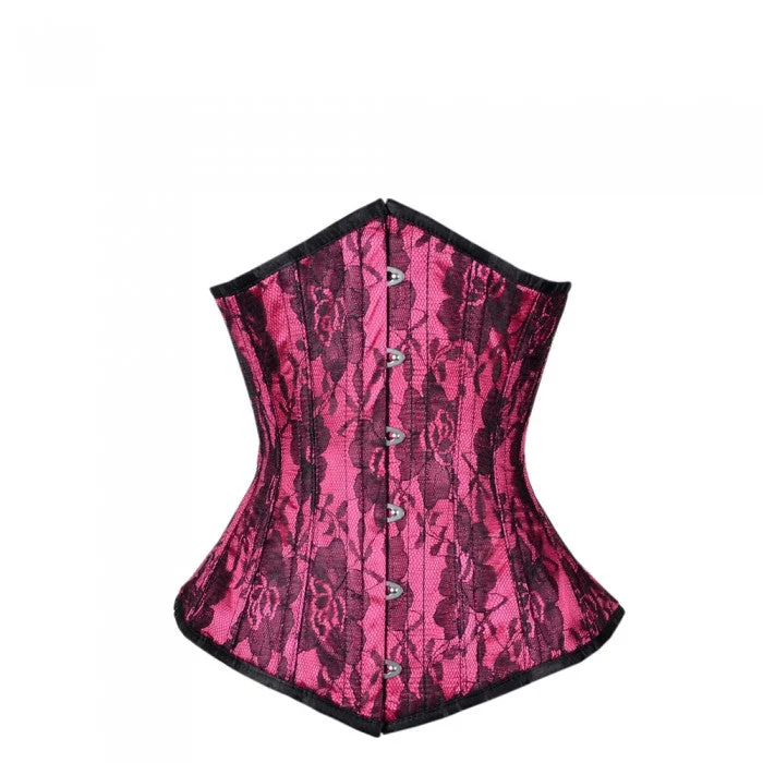 Atinkson Lace Overlay Steel Boned Underbust Corset