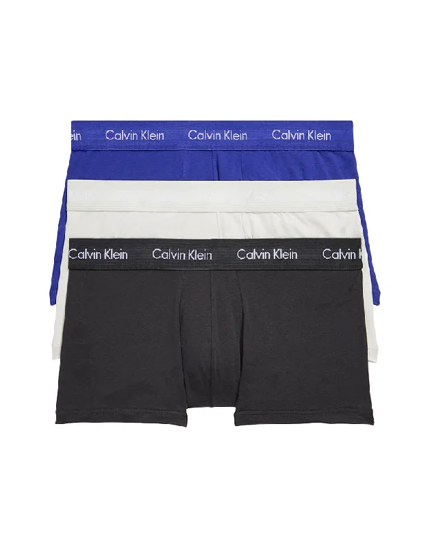 Calvin Klein Cotton Stretch Wicking 3-Pack Trunk Low Rise NB2614