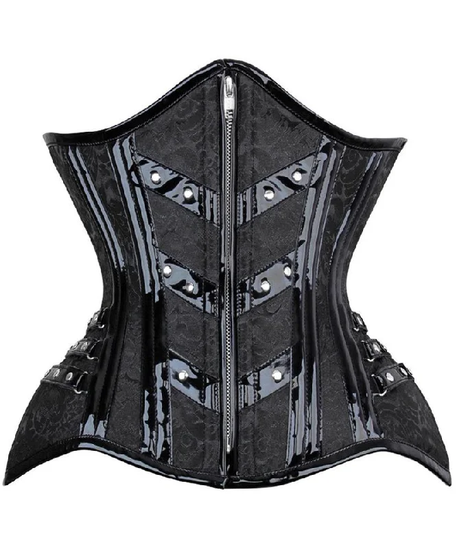 Careess New Curvy Brocade Waist Trainer with Front Zipper