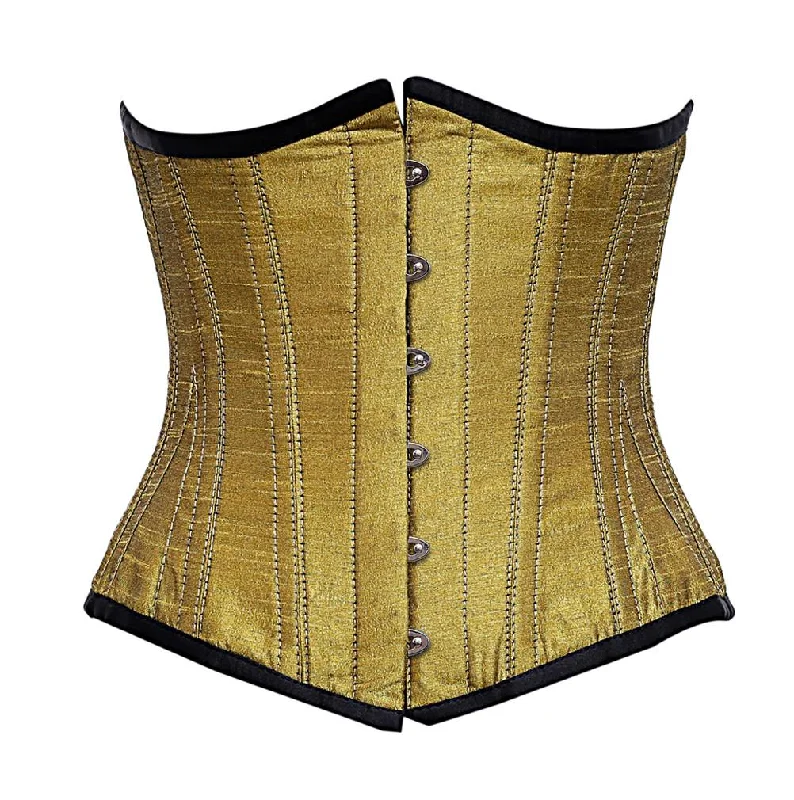 Carey Gold dupion Underbust Corset