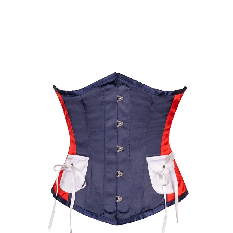 Colleen American Inspired Red, White & Blue Underbust Corset