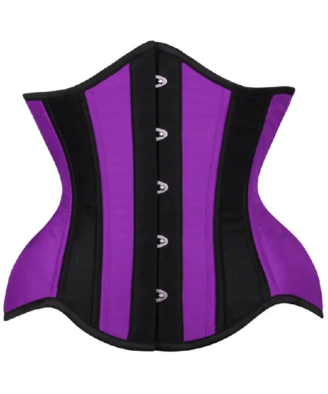 Dane Curvy Purple and Black Waist Training Corset