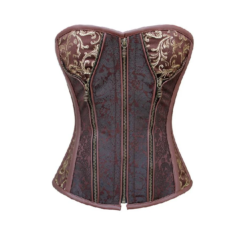 Fraust Steampunk Steel Boned Overbust Corset