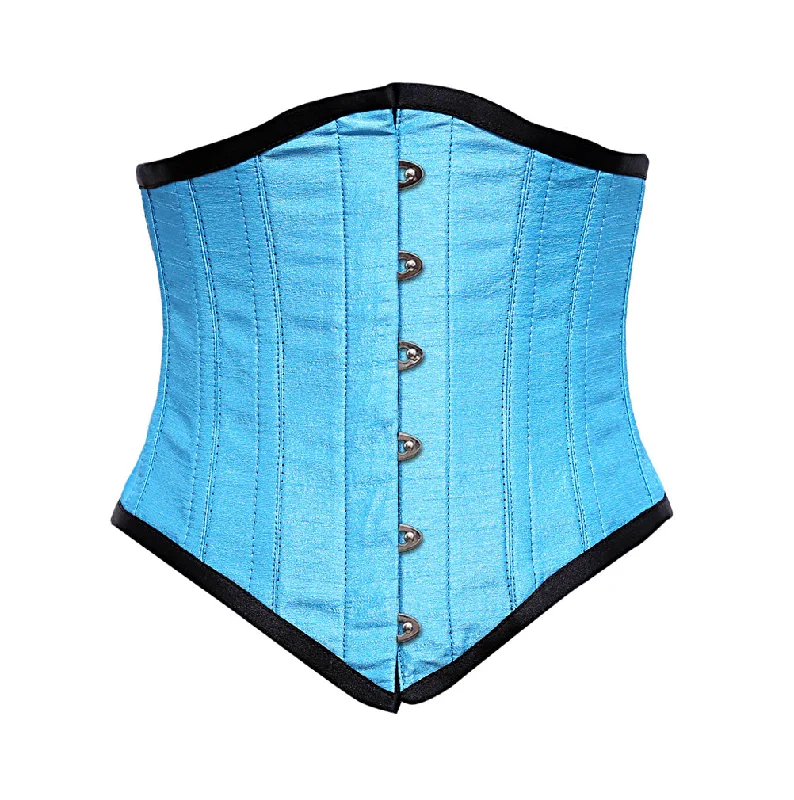 Gordan Sexy Underbust Turquoise Dupion Corset