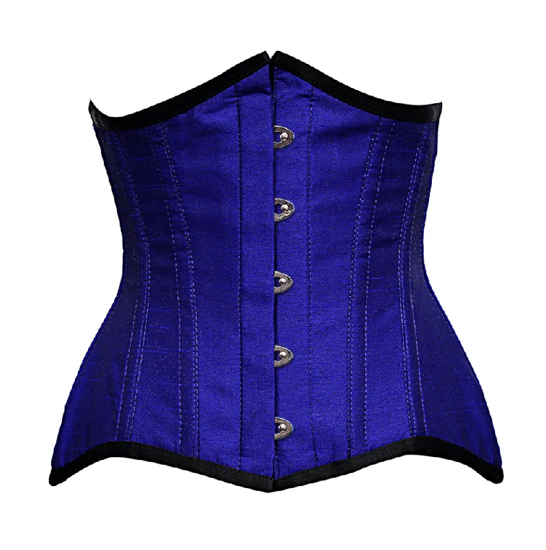 Janujaz Steel Boned Blue Underbust Curvy Corset