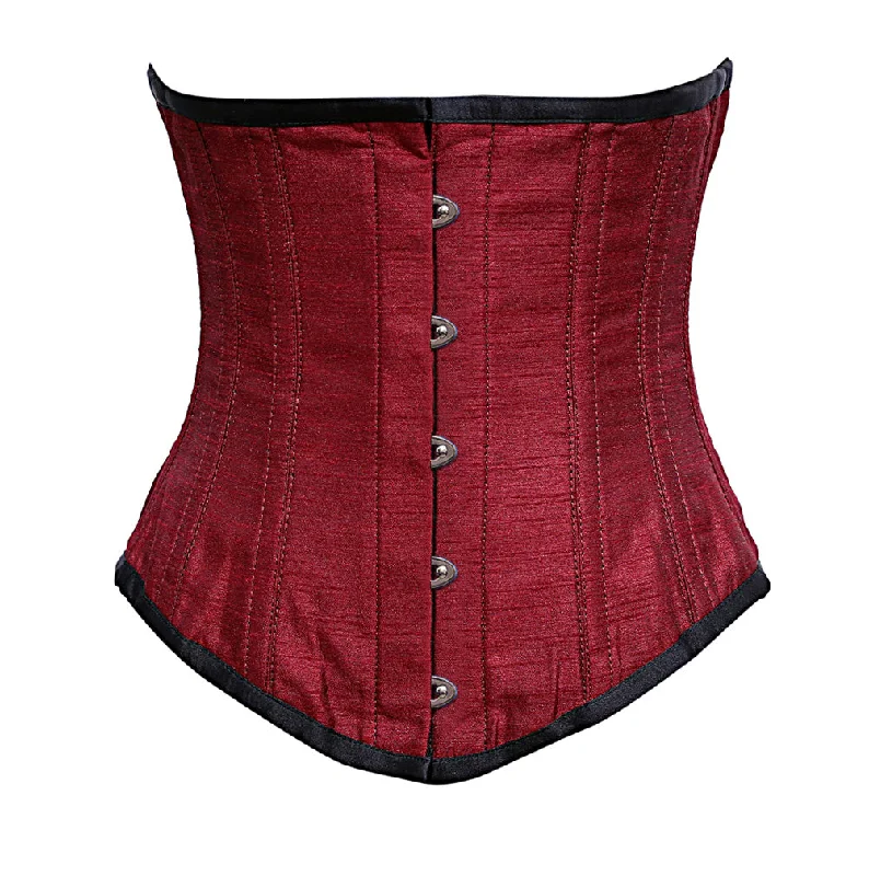 Jing Black Dupion Underbust Corset