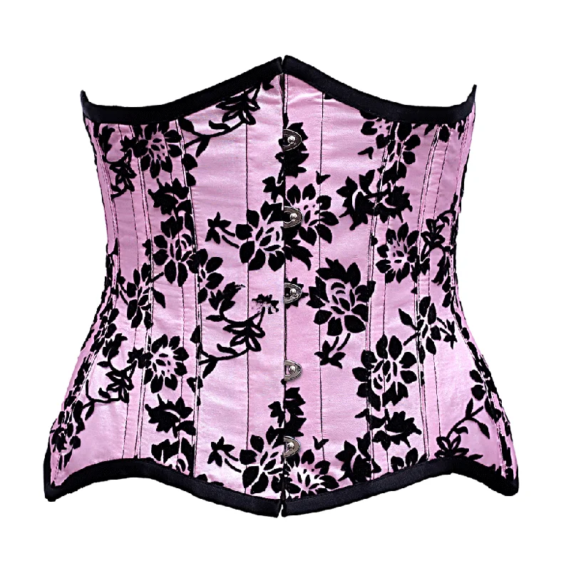 Knight Pink Steel Boned Underbust Curvy Corset