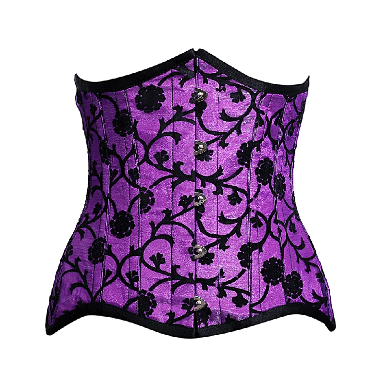 Marko Purple Steel Boned Underbust Curvy Corset