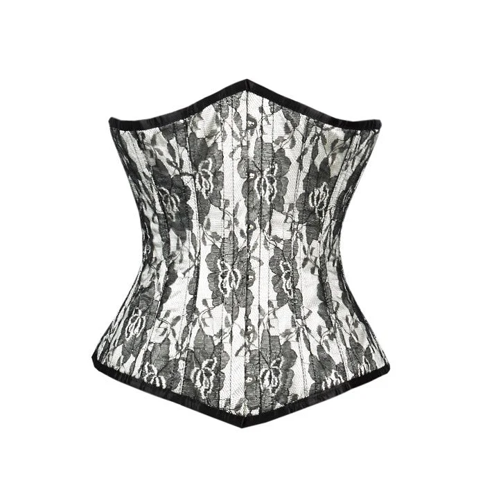 Philipe White Net Overlay Underbust Corset