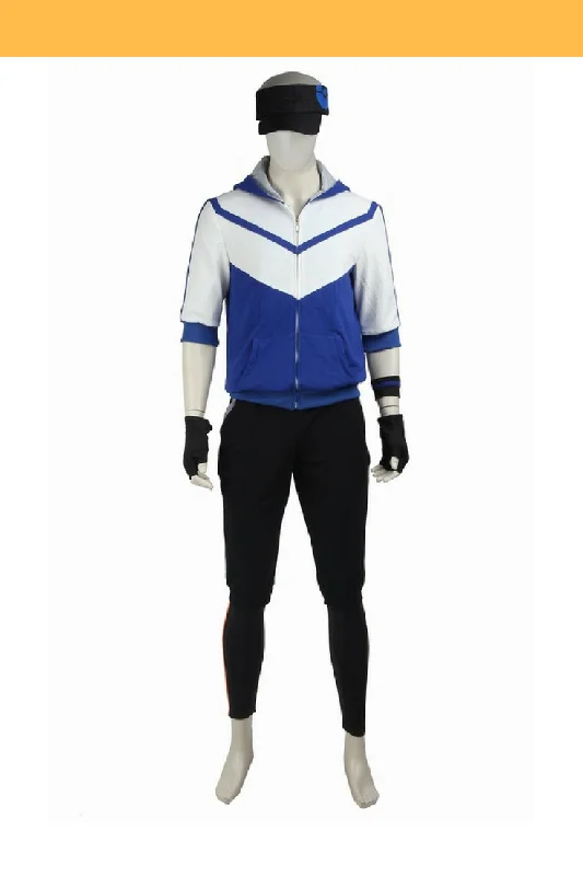 Pokemon Go Blue Male Trainer Cosplay Costume