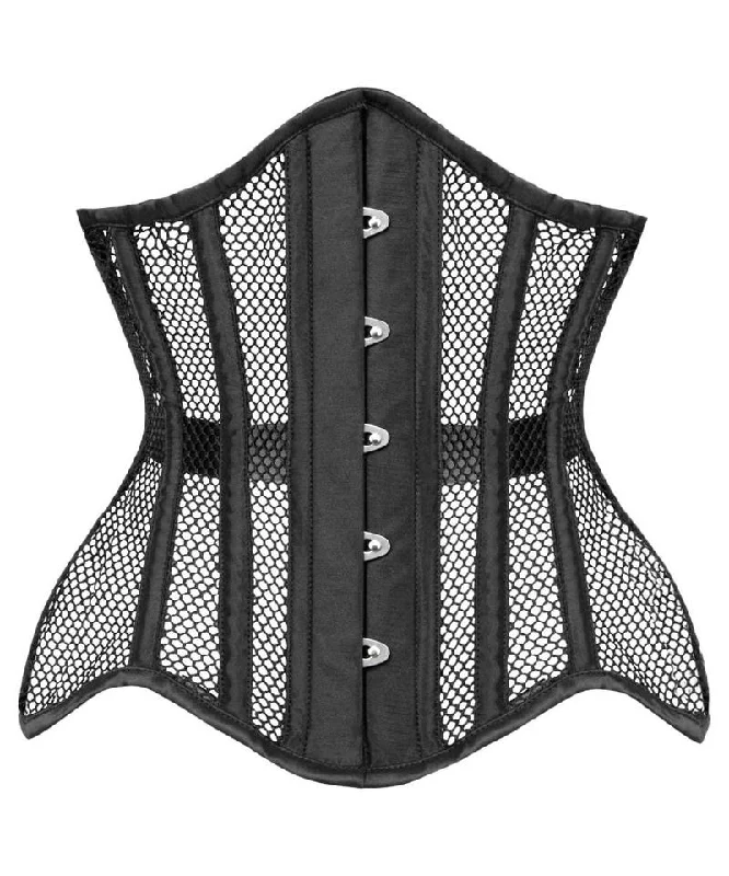 Richele Black Underbust Mesh Curvy Corset