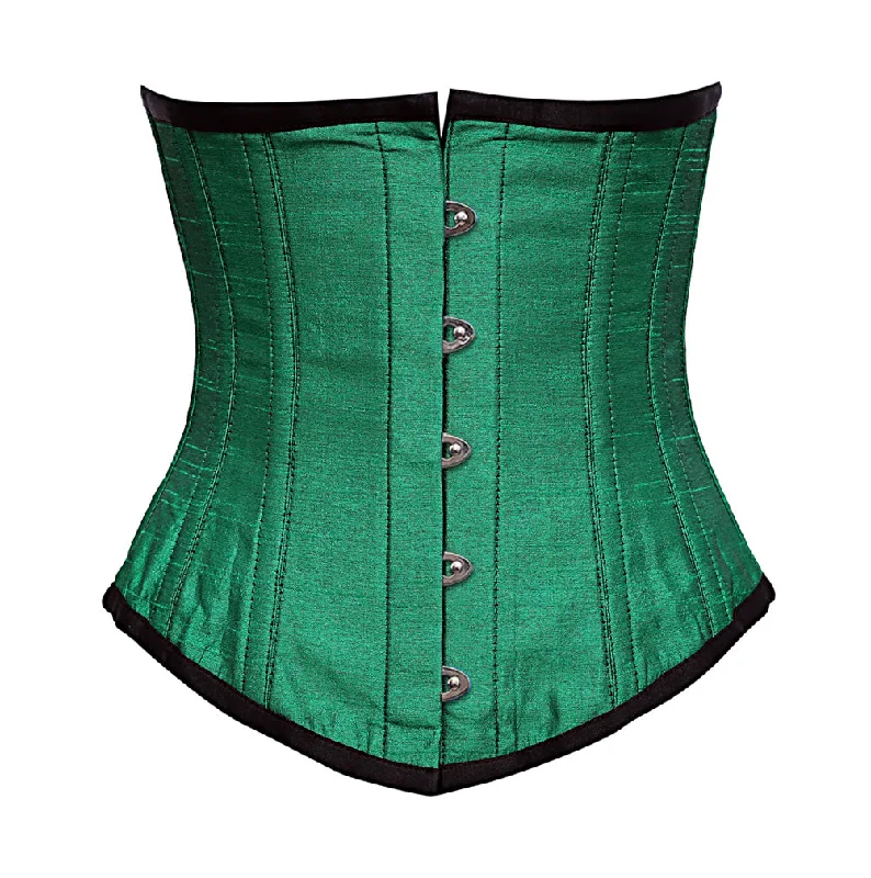 Rone Green Dupion Underbust Corset