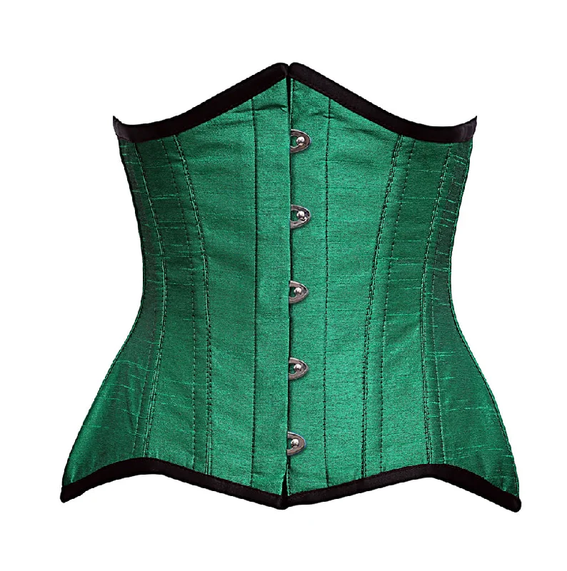 Shehan Steel Boned Green Underbust Curvy Corset