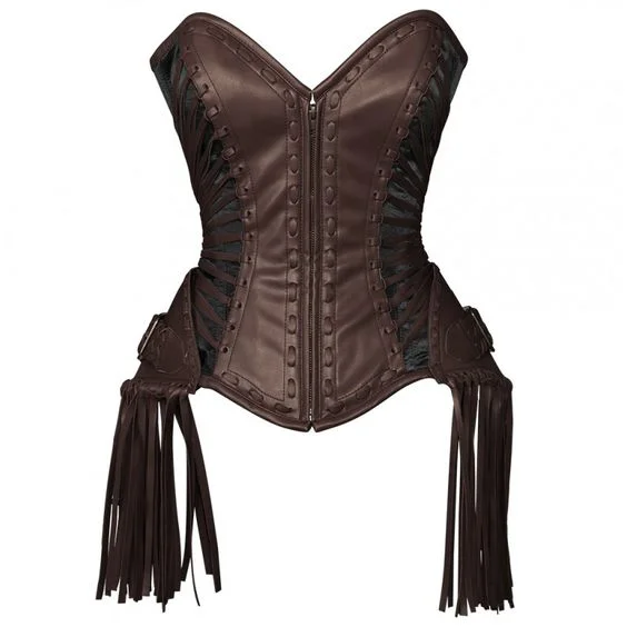 Shoudran Brown Steampunk Overbust Corset