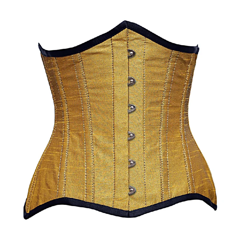 Strac Steel Boned Dupion Underbust Curvy Corset