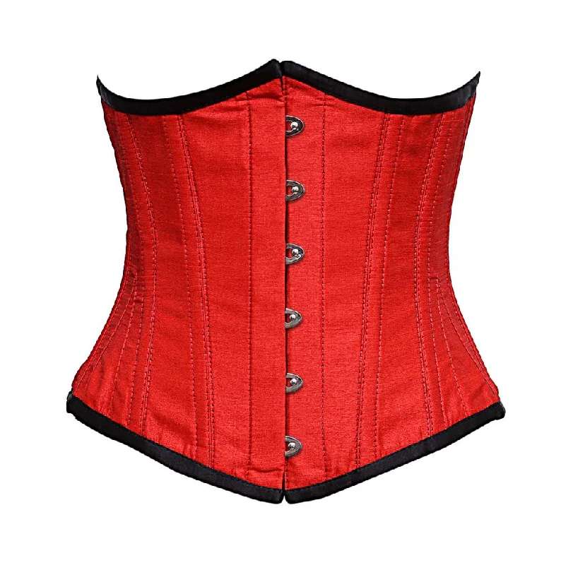 Tanzier Red dupion Underbust Corset