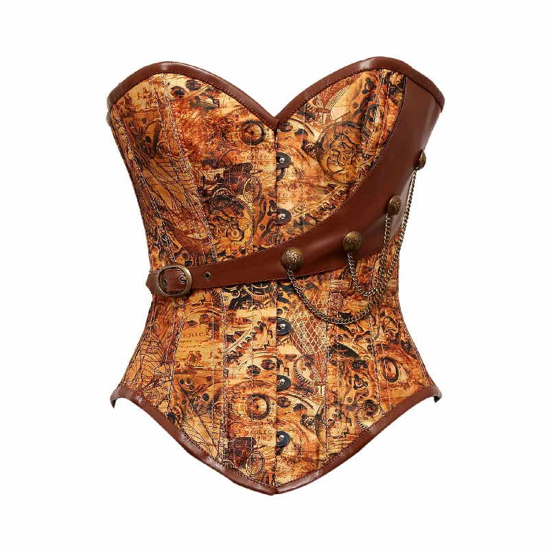 Thorgan Steampunk Steel Boned Overbust Corset