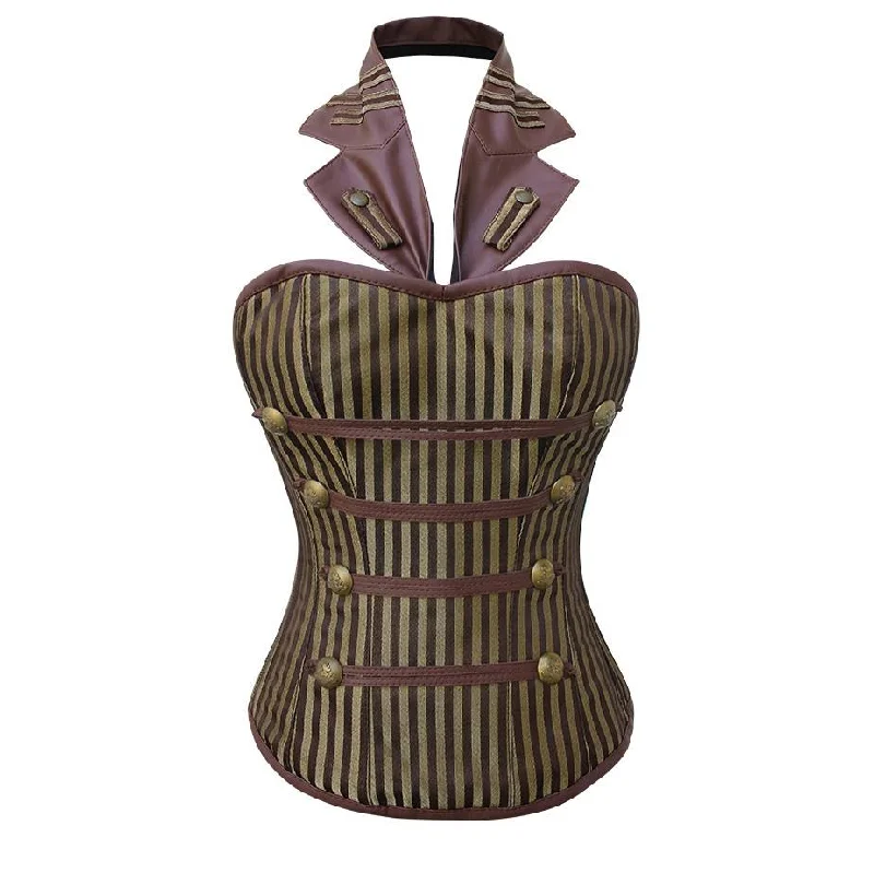 Walker Coffee Gold Steampunk Corset