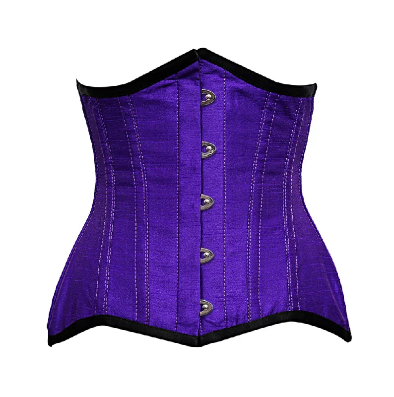 Zaltan Steel Boned Purple Underbust Curvy Corset