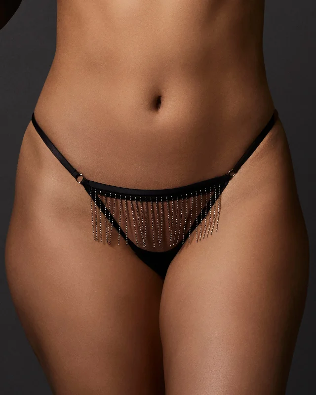 Antoinette Thong Black/Silver