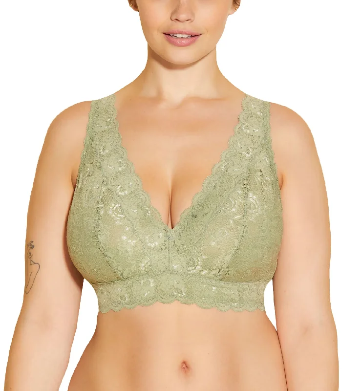 Cosabella Never Say Never SUPER CURVY Plungie Longline Bralette (NEVER1389) - Nile Mist