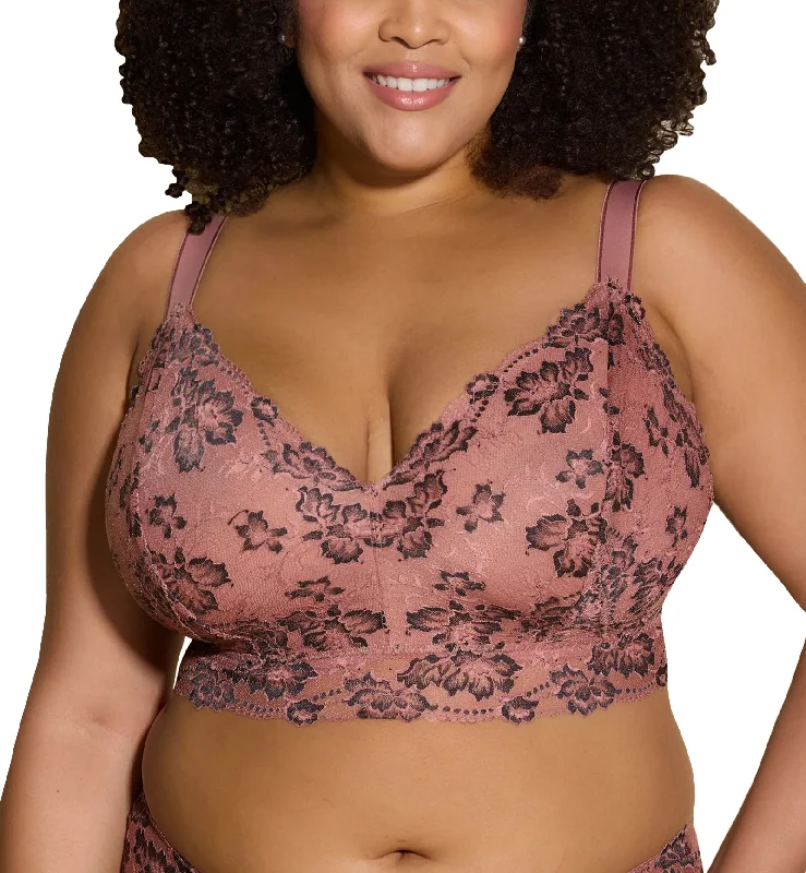 Cosabella Savona ULTRA Curvy Longline Bralette (SAVON1385) - Tunisia/Black