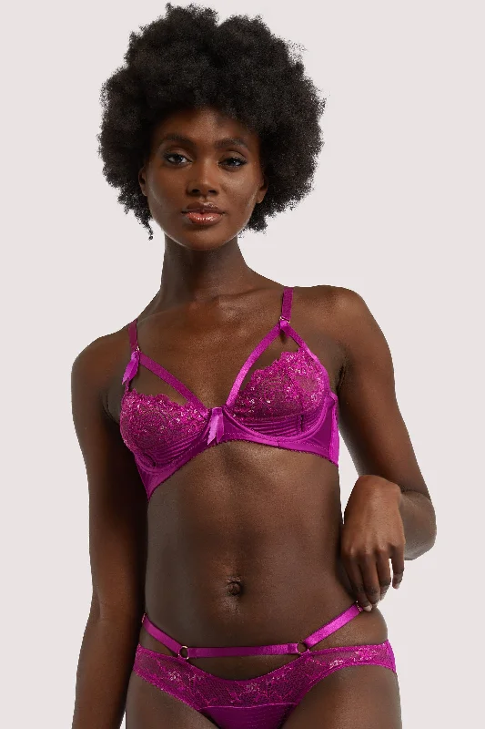 Madame X Magenta Bra