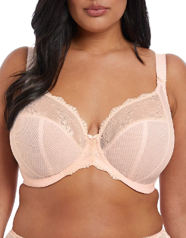 Elomi Charley Stretch Underwire Plunge Bra Ballet Pink EL4382