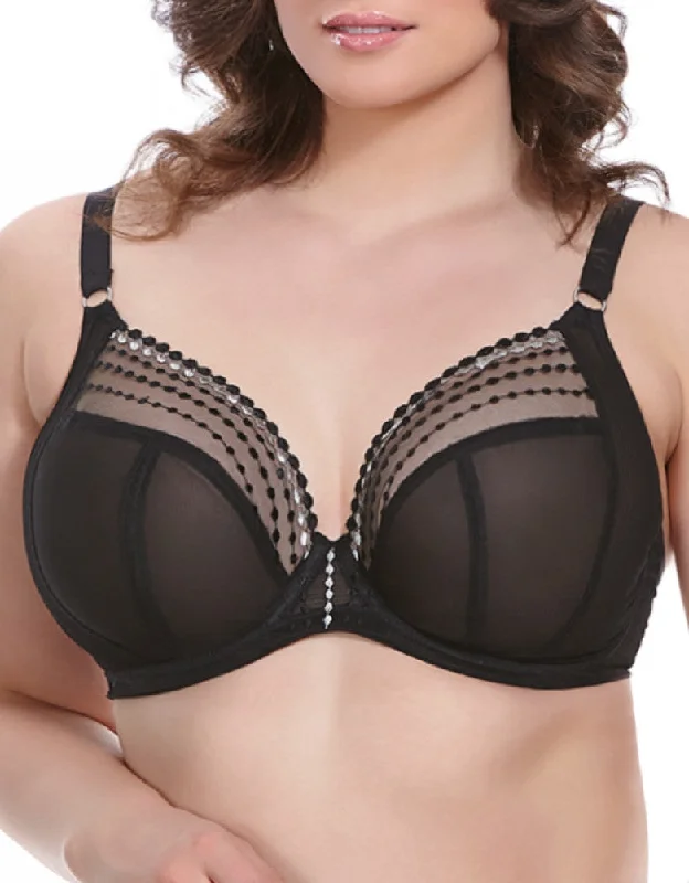 Elomi Matilda Underwire Plunge Bra Black EL8900