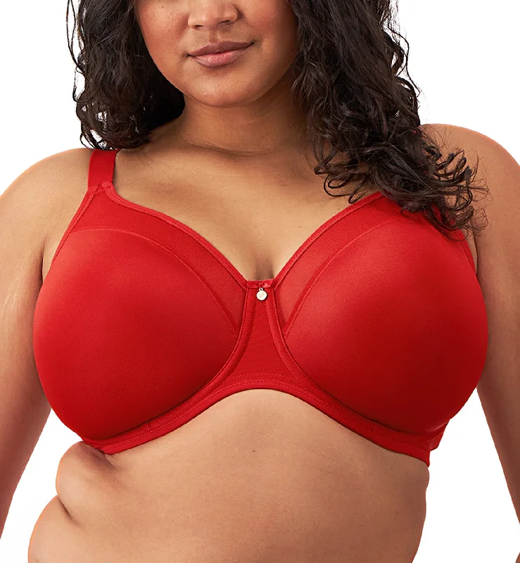 Elomi Smooth Unlined Underwire Molded Bra (4301) - Haute Red