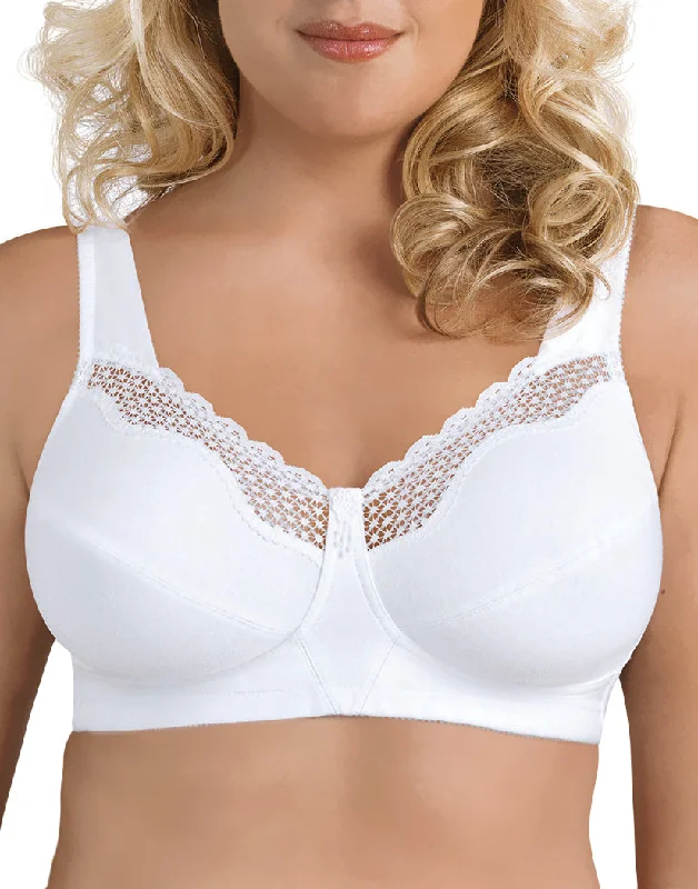 Exquisite Form Fully Cotton Soft Cup Bra with Lace 5100535