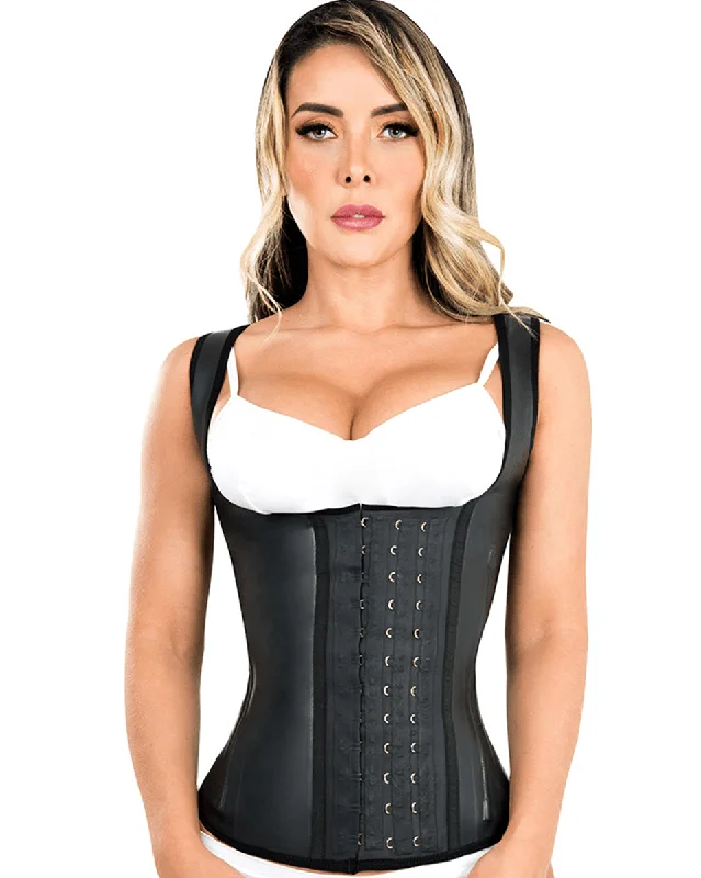 Final Sale Clearance Fiorella Neo Latex Waist Trainer Vest Black Faja Colombiana Reductora