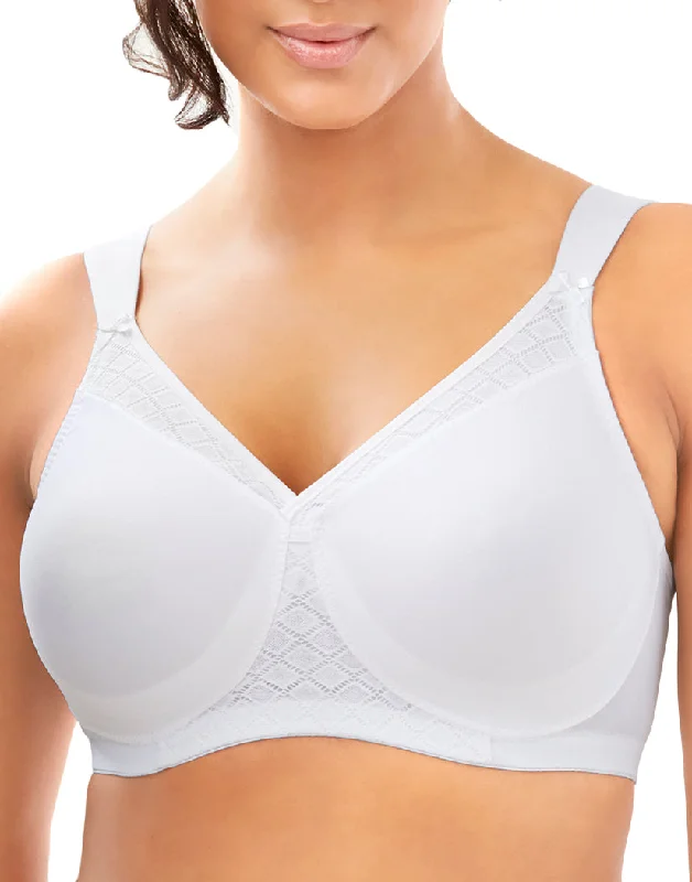 Glamorise Everyday Seamless Support T-Shirt Bra White 1080