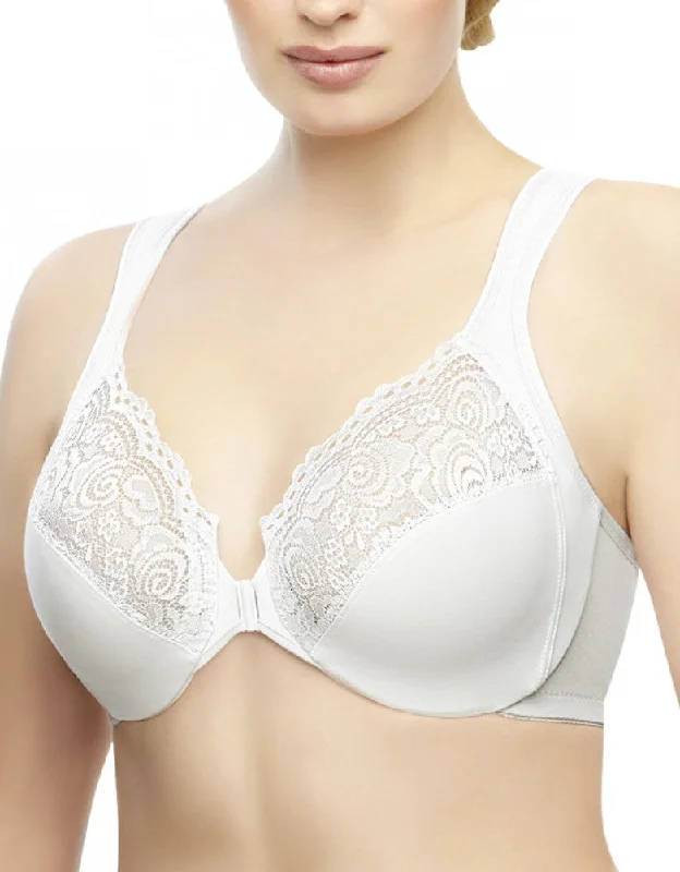 Glamorise Wonderwire Front Close Underwire Bra White 1245