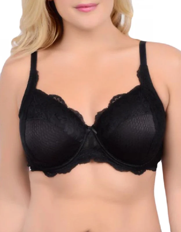 QT Intimates La Femme Fatale Floral Lace Bra 55455