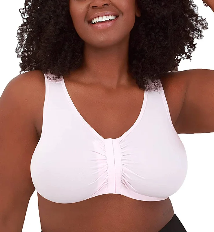 Leading Lady Laurel Seamless Comfort Front Closure Bra (119) - Pink Crush