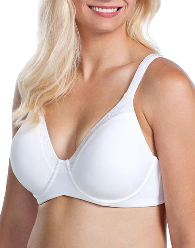 Leading Lady The Brigitte Luxe Full Figure Wirefree T-Shirt Bra White 5211