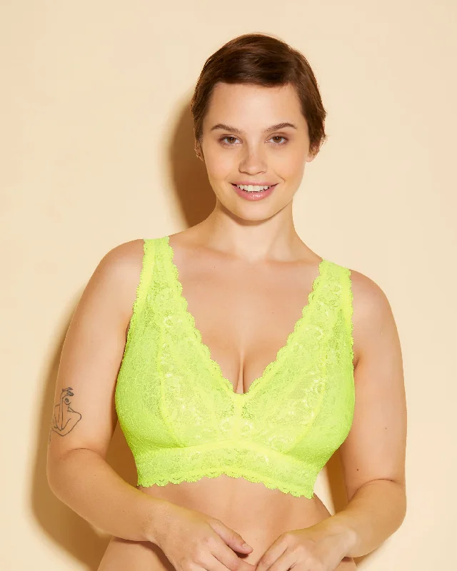 Bralette Super Curvy A Corpetto Con Scollatura A V