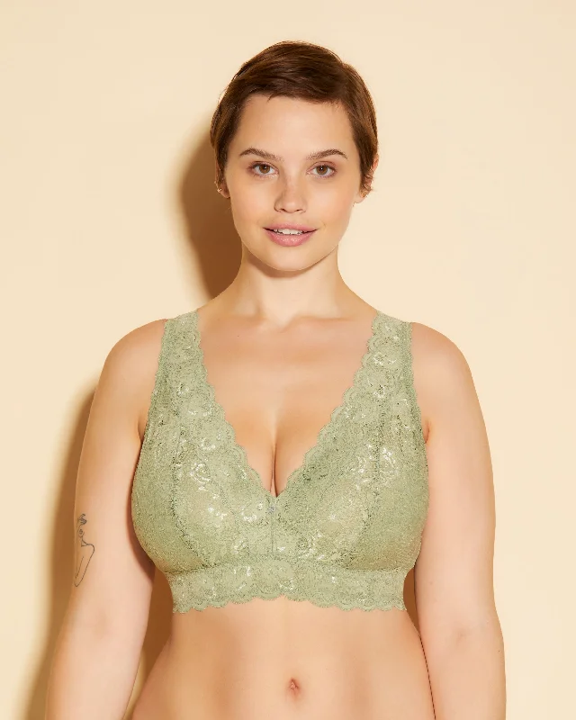 Bralette Super Curvy A Corpetto Con Scollatura A V