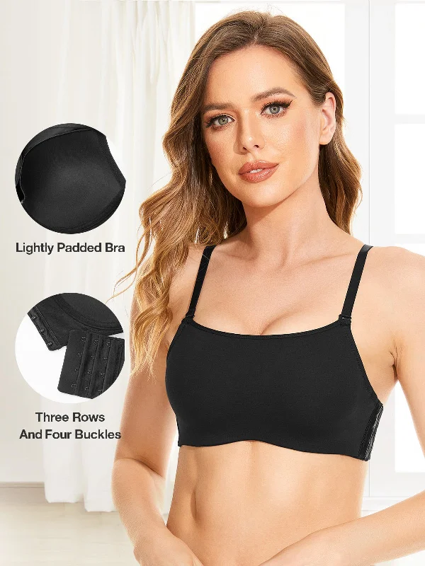 Push Up Underwire Adjustable Multiway T Shirt Bra Black