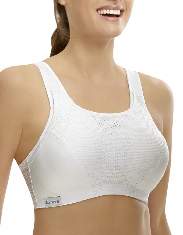 Glamorise Sport Double Layer Custom Control Bra White - 1166