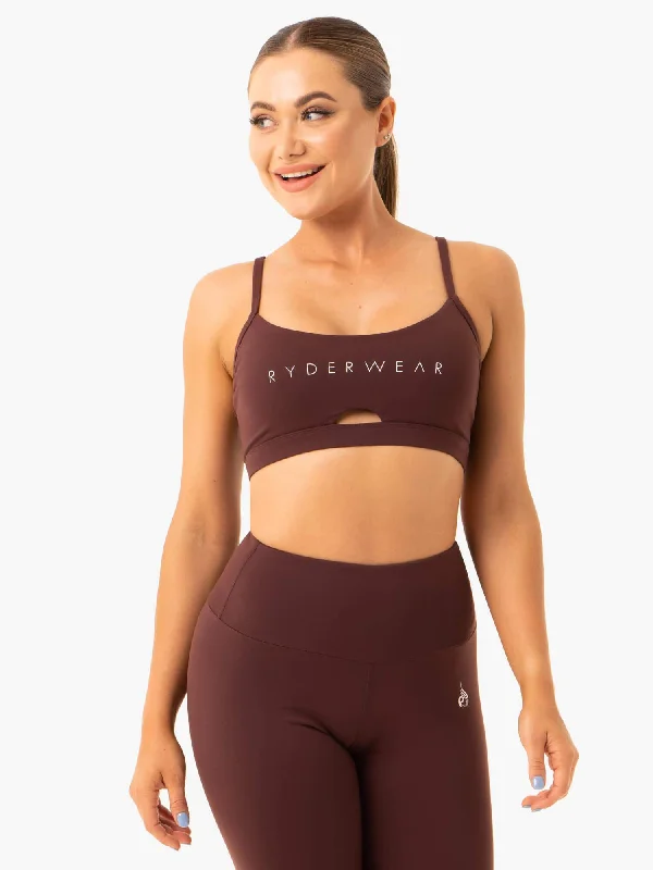 Staples Sports Bra - Chocolate