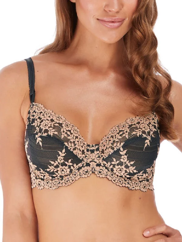 Embrace Lace Underwire Bra - Ebony/Shifting Sand