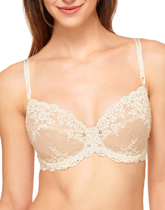 Wacoal Embrace Lace Underwire Bra Sand/Ivory 65191